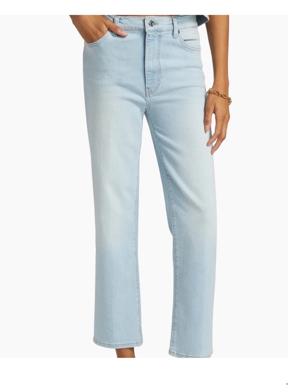 Frame denim Light Blue Women's le sleek Straight Leg Jeans 27